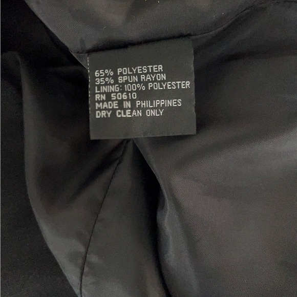 Kasper: NEW Vintage Skirt Set Yellow with black button front. Size 14 - Picture 10 of 10